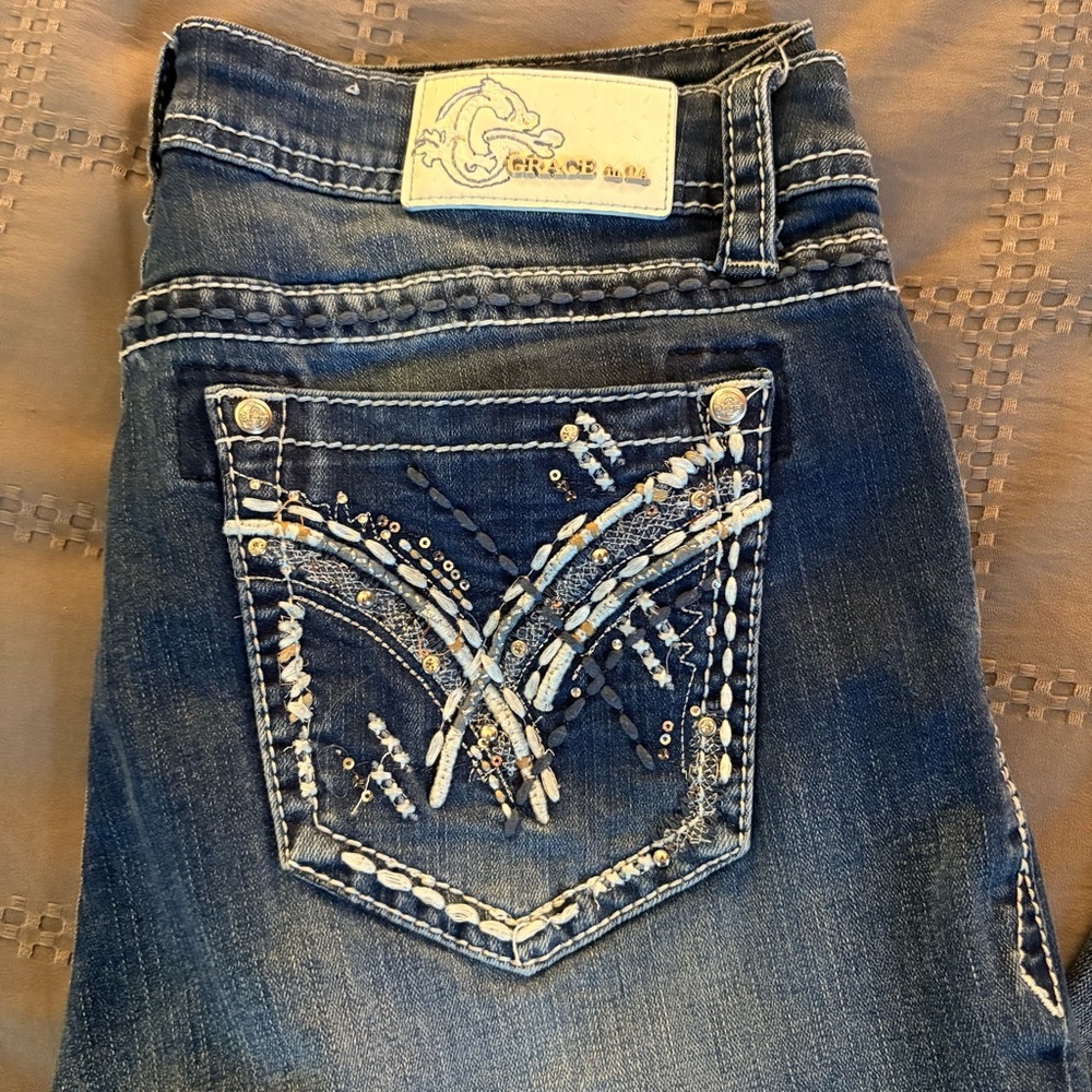 Grace in LA Easy Fit Jeans - Picture 2 of 7
